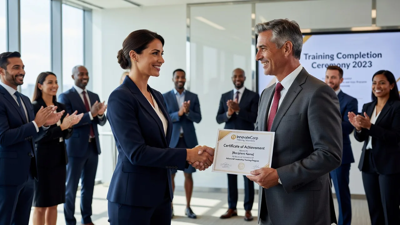Certificate award ceremony