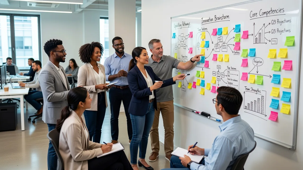 Architecting a custom curriculum on a whiteboard